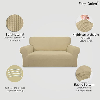 Easy-Going Stretch Loveseat Slipcover 1-Piece Sofa Cover Furniture Protector - Image 4