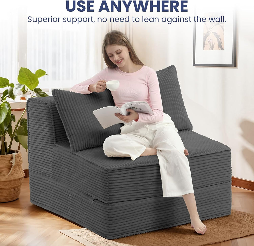 Erament Folding Sofa Bed, 8" Convertible Sleeper Sofa Fold Out Chair Bed...