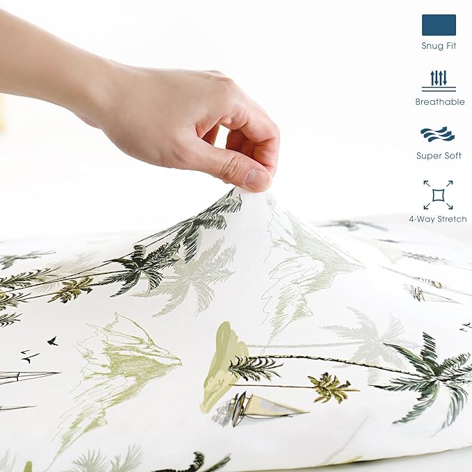 GRSSDER Stretchy Ultra Soft Fitted Bassinet Sheets 3 Pack, Universal Fit - Image 7