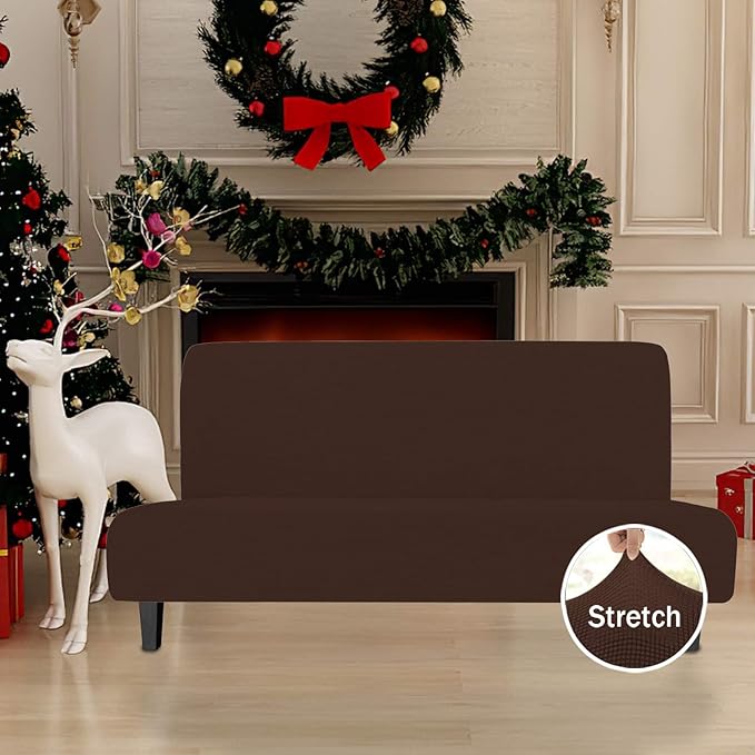 Easy-Going Stretch Futon Slipcover Armless Sofa Cover Furniture Protector - Image 2