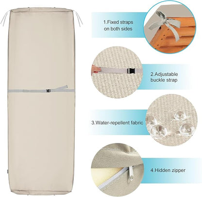 NettyPro Outdoor Patio Lounge Chair Cushion Covers - Image 3