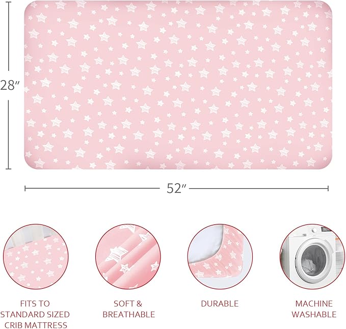 Crib Sheets & Waterproof Crib Mattress Protector - Image 6