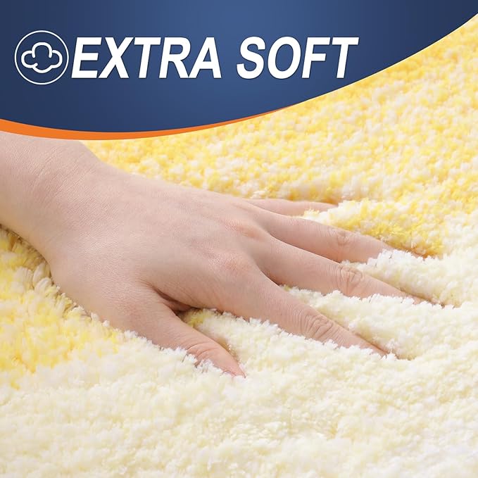 OLANLY Bathroom Runner Rugs 44x24, Extra Soft Absorbent Microfiber Bath Rugs - Image 2