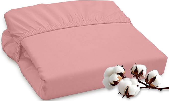 ROYALE LINENS 300 Thread Count 100% Long Staple Combed Cotton Fitted Sheet Twin by ROYALELINENS