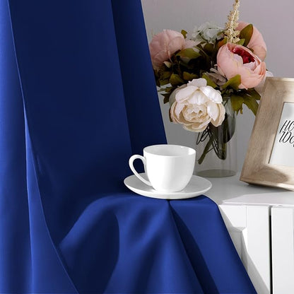 HOMEIDEAS Blackout Curtains for Bedroom 52 X 96 Inch Long 2 Panels Set Royal - Image 7