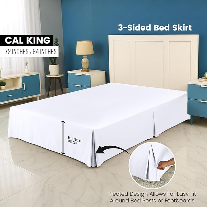 Utopia Bedding California King Bed Skirt - Image 2