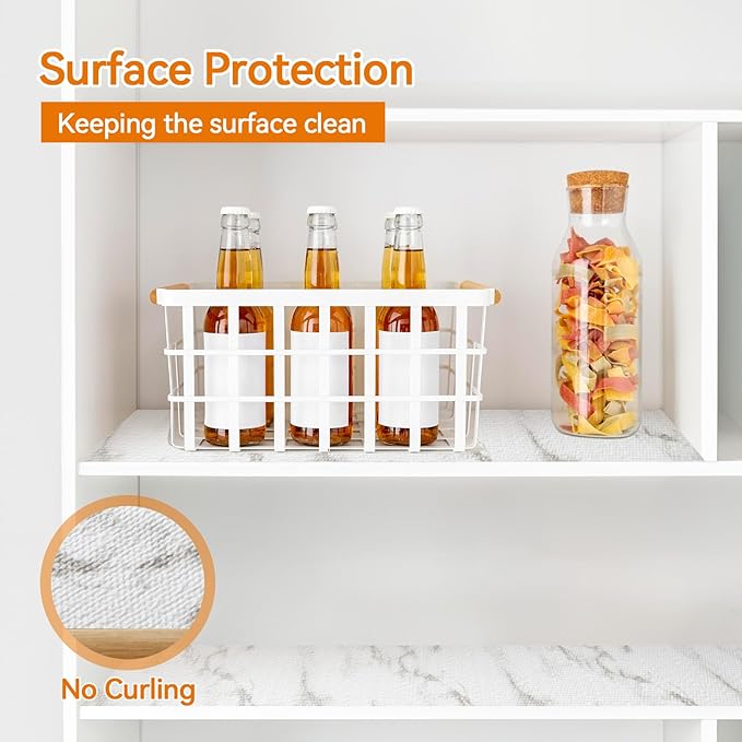 Shelf and Drawer Liner for Kitchen Cabinets Non-Adhesive, Strong Grip Non-Slip - Image 3