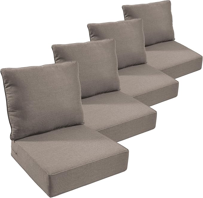 Outdoor Furniture Cushions, 6 inch Thick Seat Cushions by moosprr