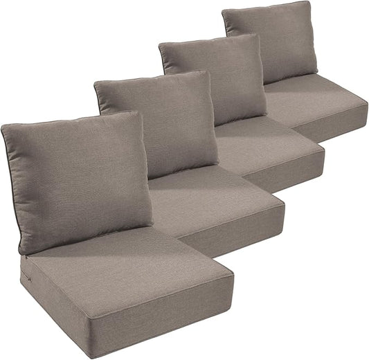 Outdoor Furniture Cushions, 6 inch Thick Seat Cushions by moosprr