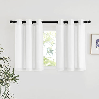 NICETOWN Linen 36 inch Curtains by NICETOWN