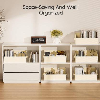 homsorout large closet organizers and storage bins on a desk or shelf