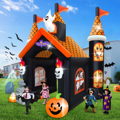 12FT Halloween Inflatable Archway, Kalolary Large Haunted House Inflatables