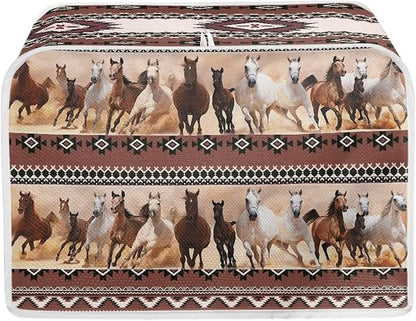 ZFRXIGN Boho Horse Toaster Cover 2 Slice Toaster Dust Cover Small Appliance by ZFRXIGN
