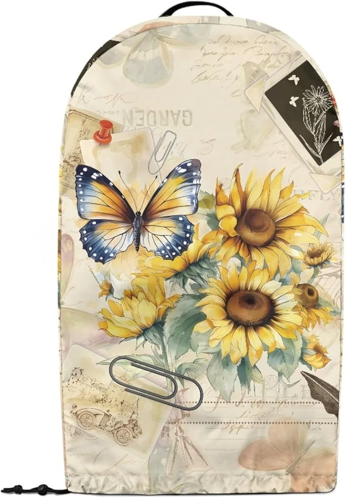 Sunflower Butterfly Print Blender Dust Cover - Image 2