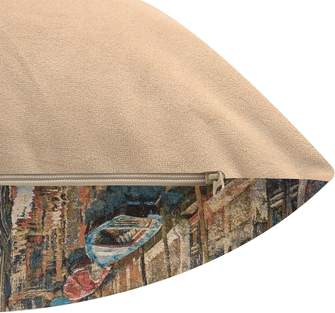 Charlotte Home Furnishings Decorative Throw Pillow Cover 18x18 – European Woven - Image 7