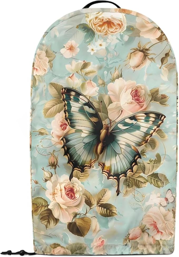 Butterflies Roses Coffee Machine Dust Cover Mixer Hood Cover Elegant Blender - Image 2