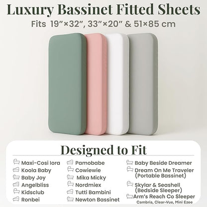 GOTS Organic Bedside Bassinet Sheets 33x20 - Image 6