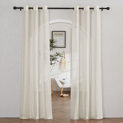 NICETOWN Natural Linen Curtains by NICETOWN