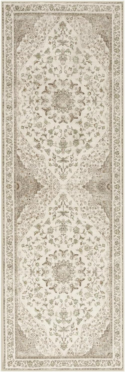 Moynesa 2x6 Beige Washable Runner Rug - Image 8