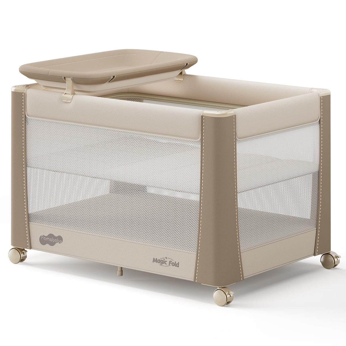 pamo babe deluxe pack and play with bassinet, main product view