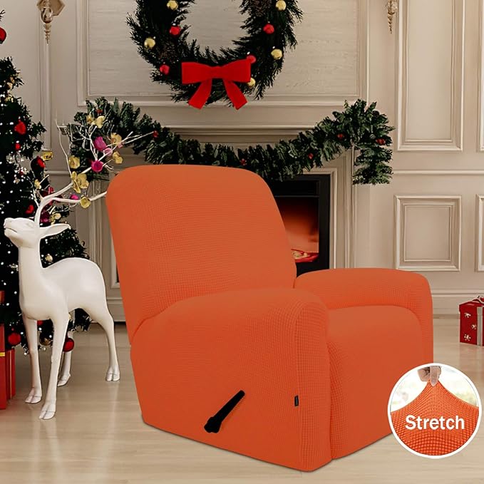 Easy-Going Recliner Stretch Sofa Slipcover Sofa Cover 4-Pieces Furniture - Image 2