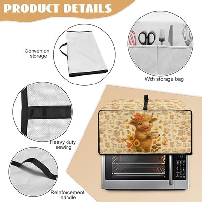 Toaster Oven Dust Cover Dustproof Convection Microwave Ovens Cover - Image 5