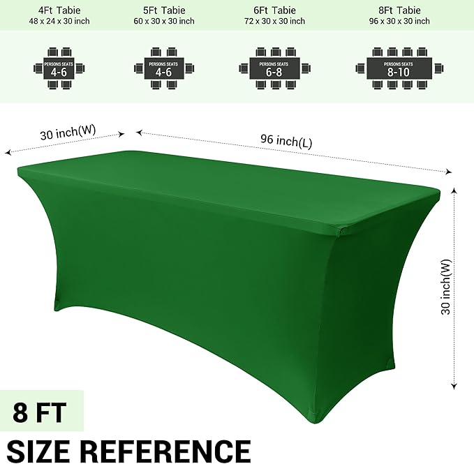 Obstal 8Ft Stretch Spandex Table Cover - Image 4