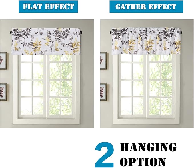 H.VERSAILTEX Valance for Kitchen Windows/Bathroom/Living Room/Bedroom Blackout - Image 5
