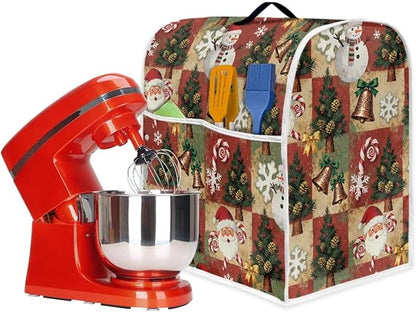 Christmas Stand Mixer Cover 4.5-5Qt Retro Mixer Cover Washable Anti-Stain - Image 4