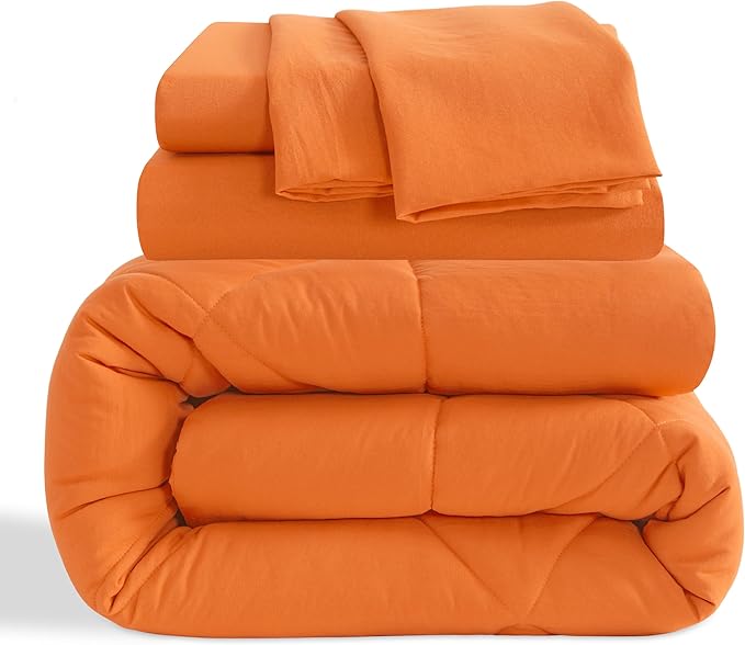 NTBAY Twin Comforter Set with Sheets, 5 Pieces Soft and Breathable Twin Bedding - Image 2
