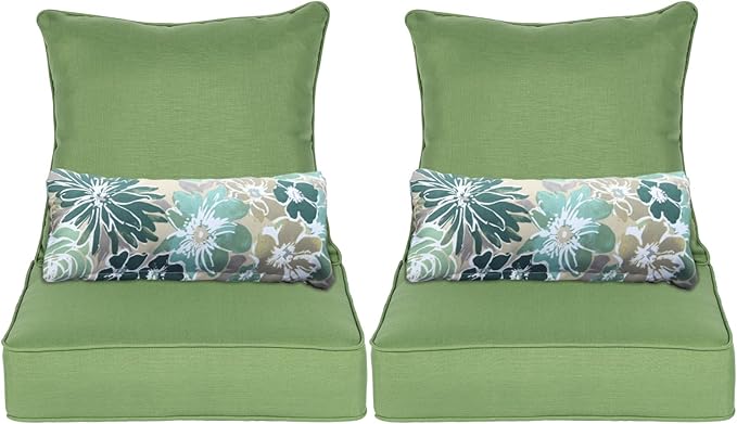 Aoodor Outdoor Chair Cushion, 24 x 24 Inch Water-Resistant, Fade-Resistant by Aoodor