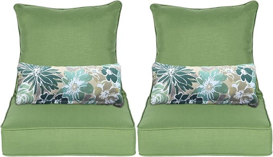 Aoodor Outdoor Chair Cushion, 24 x 24 Inch Water-Resistant, Fade-Resistant by Aoodor