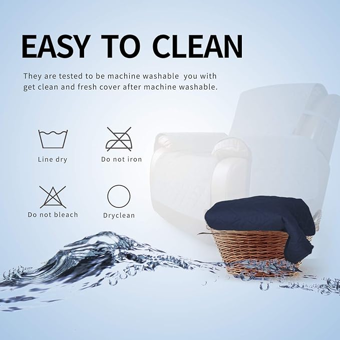 Easy-Going Oversized Recliner Cover Reversible Couch Cover Sofa Cover - Image 7
