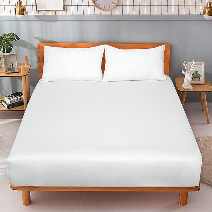 ROYALE LINENS 300 Thread Count 100% Long Staple Combed Cotton Fitted Sheet Twin - Image 9
