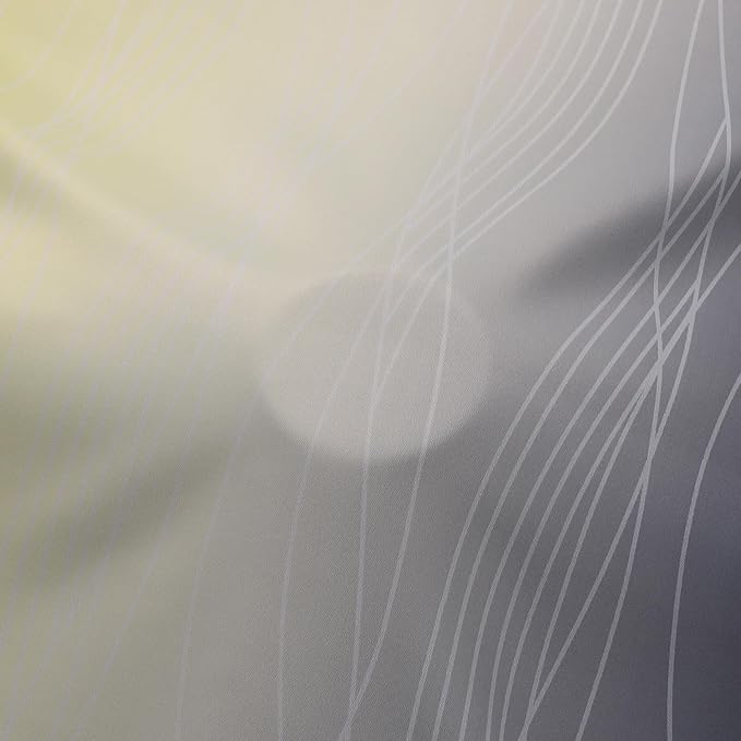 Estelar Textiler Yellow and Black Ombre Blackout Curtains - Image 8