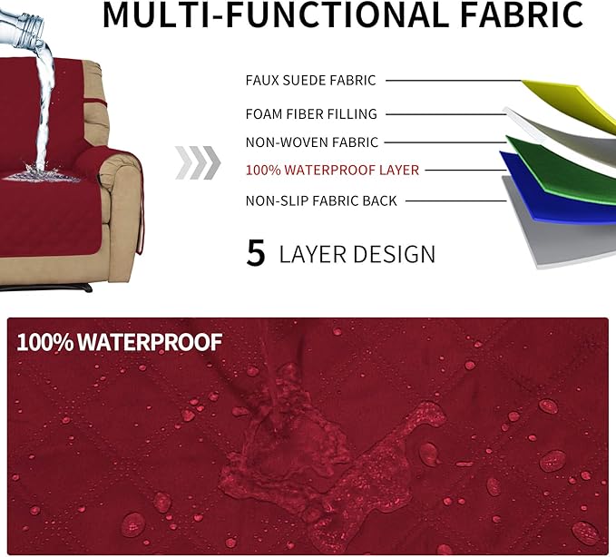 Easy-Going Sofa Slipcover Waterproof Oversized Recliner Chair Cover Non-Slip - Image 4
