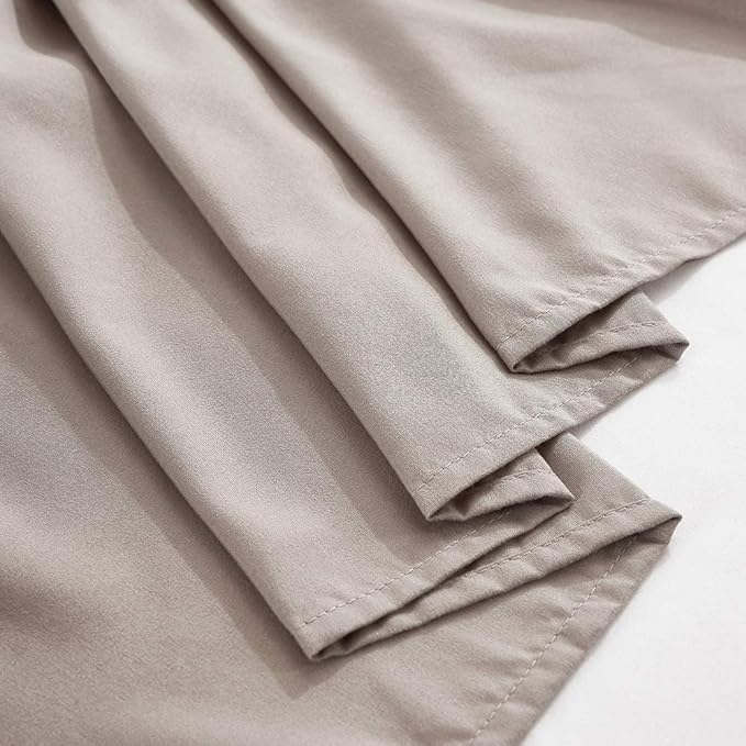 MEILA Wrap Around Bed Skirt Three Fabric Sides Elastic Dust Ruffled 16 Inch - Image 6