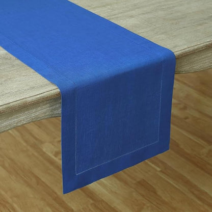 Solino Home Linen Royal Blue Table Runner 156 Inches Long - Image 2
