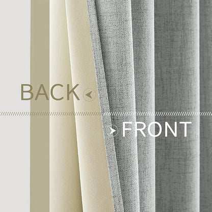 MIULEE 100% Blackout Linen Curtains - Image 6