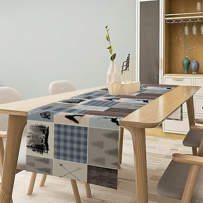 Rustic Bear Deer Table Runner - Image 3