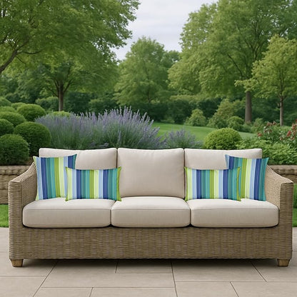 RSH DECOR: Sunbrella Square Throw Pillows Set of 4 | 17" x 17" | Water and - Image 2