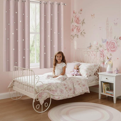 NICETOWN Star Window Curtains for Girls by NICETOWN