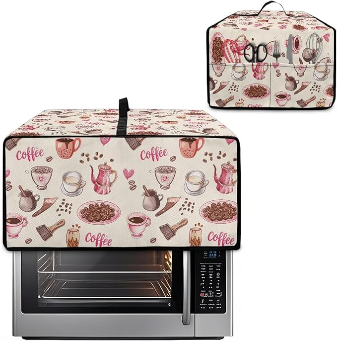 Toaster Oven Dust Cover Dustproof Stylish Convection Microwave Ovens Cover - Image 2