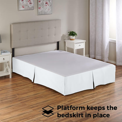 bedskirts queen size – 100% natural cotton 800tc, close-up detail