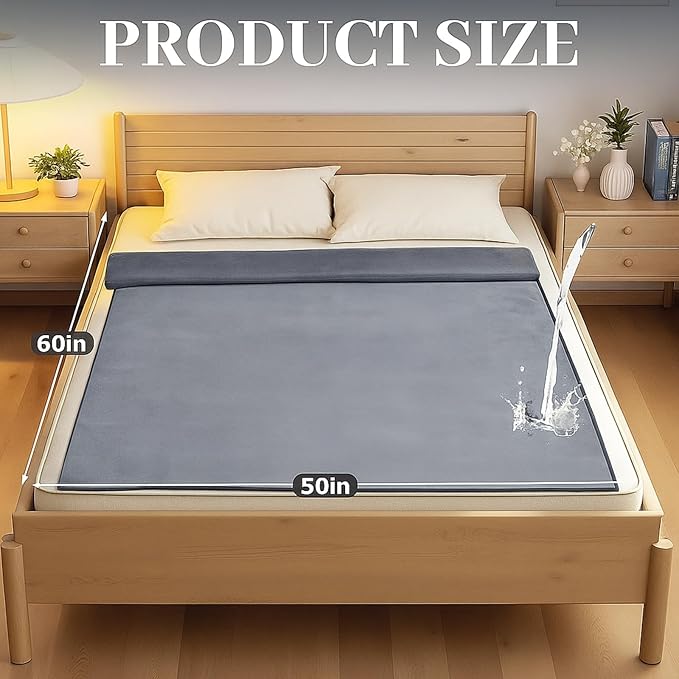 Waterproof Blanket for Bed Couch Sofa, Fleece and Flannel Waterproof Mat - Image 2