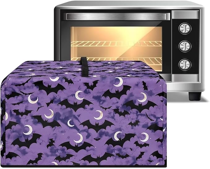 Microwave Oven Cover, Halloween Bat Heat-Resistant Waterproof Toaster Oven Dust - Image 2