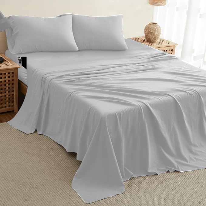 DREAMCARE King Size Sheets Set – 4 pcs Cooling Sheets – up to 21” Deep Pocket - Image 10