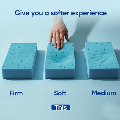3 Inch Twin Size Gel Memory Foam Mattress Topper - Image 6