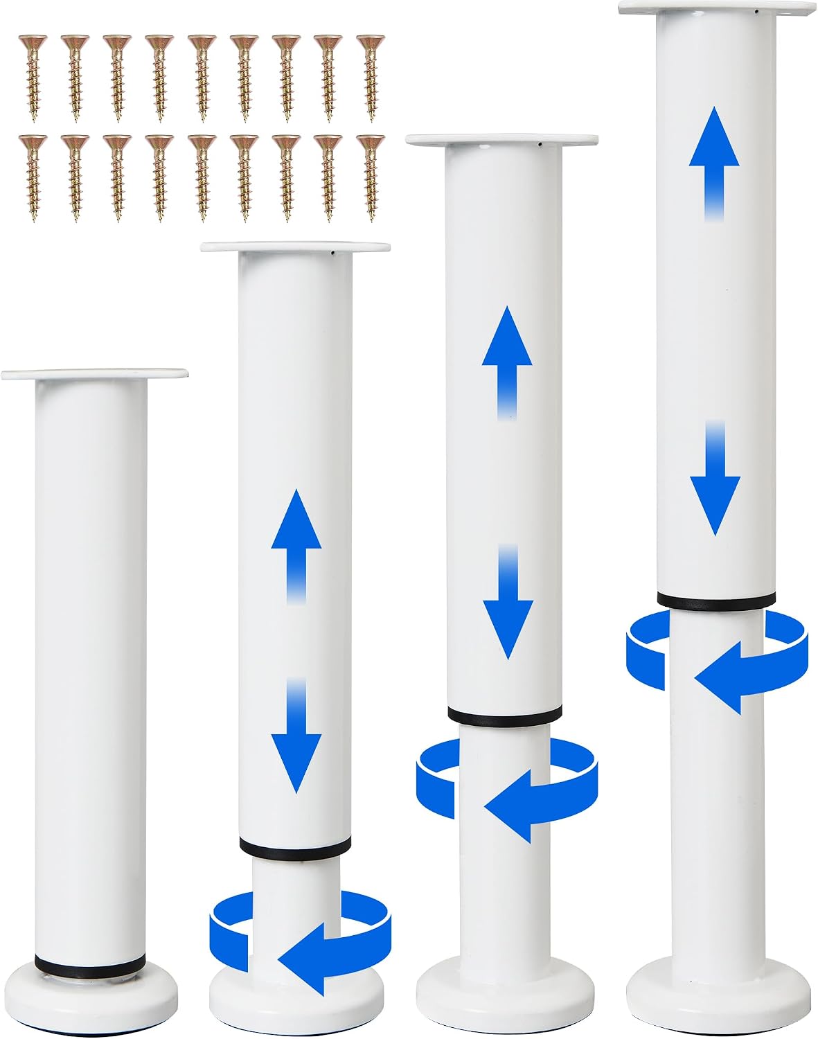 adjustable height bed support legs [with 18pcs screws], main product view