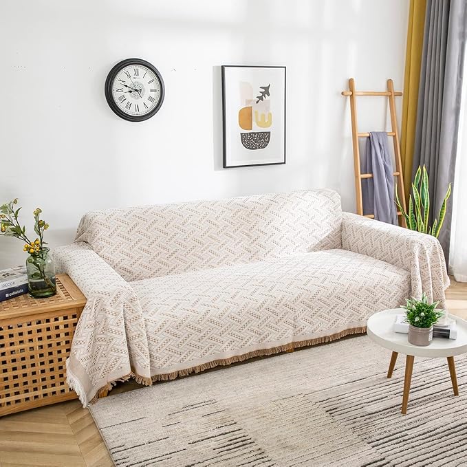AIVIA Couch Cover Sheet Blanket, Oversized Reversible Couch Covers - Image 4